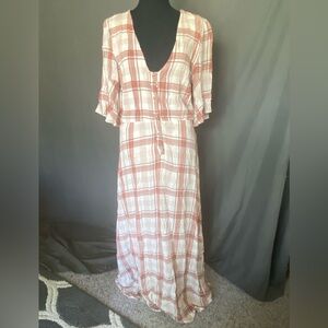 Urban Outfitters plaid maxi dress